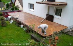 Terrasse vor der Sanierung